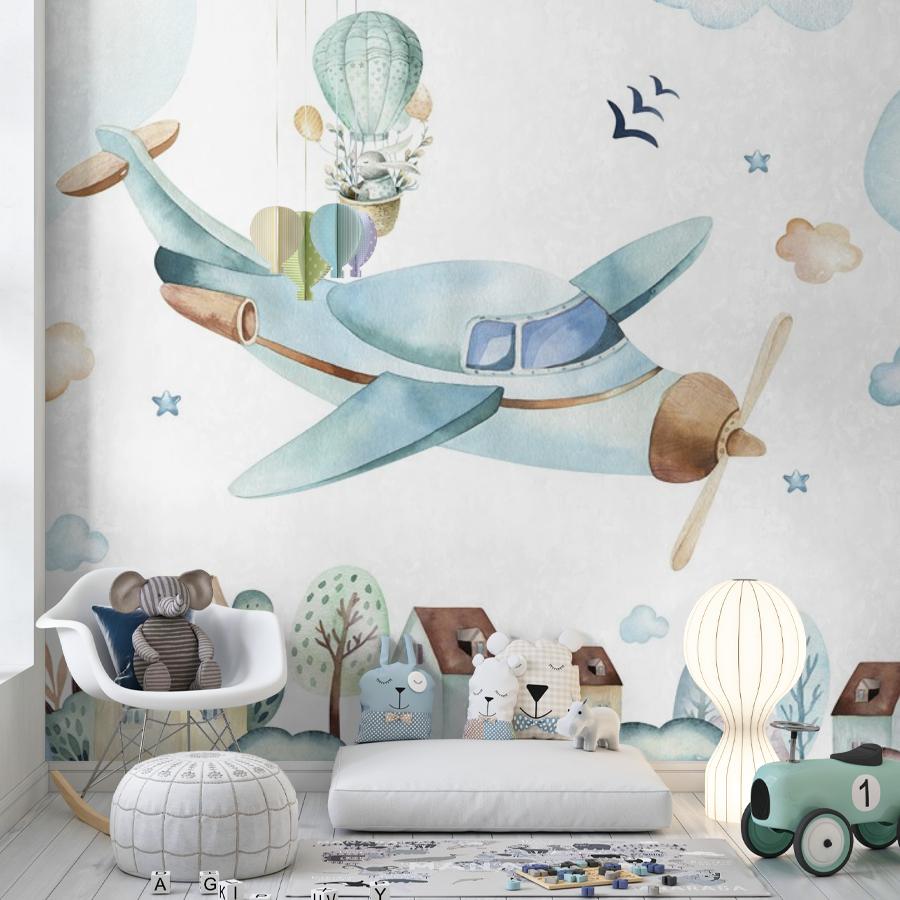 фотообои самолетик над городом 14-506 фотообои самолетик над городом 14-506