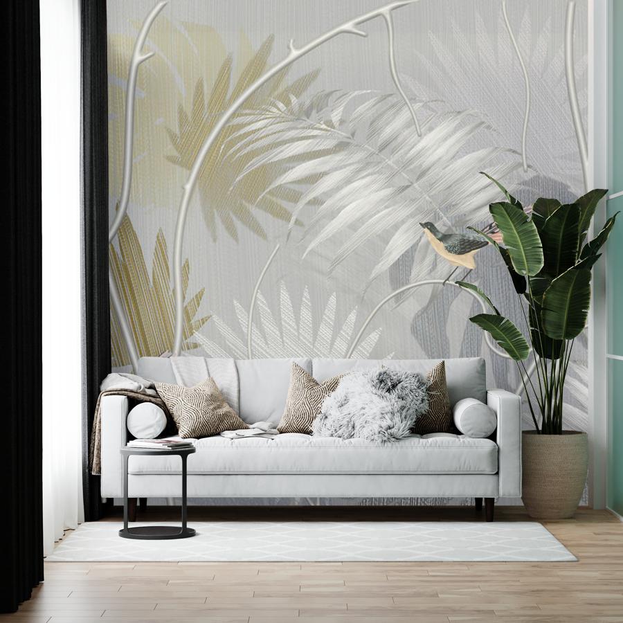 фотообои птицы в листьях 13-743 фотообои птицы в листьях 13-743