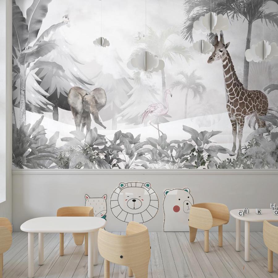 фотообои жираф в джунглях 12-1385