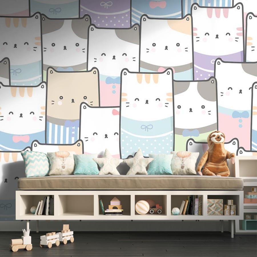 фотообои котики фон 12-755