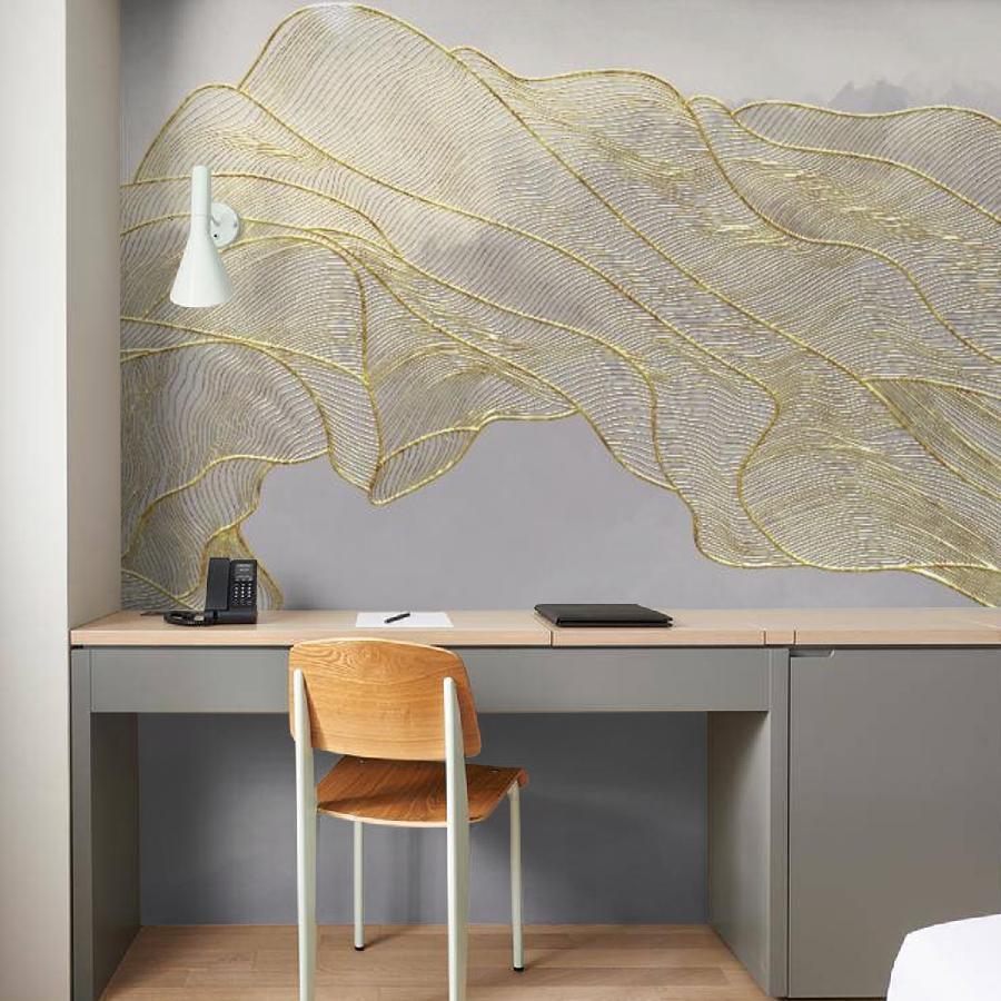 фотообои линии золотистые 14-935