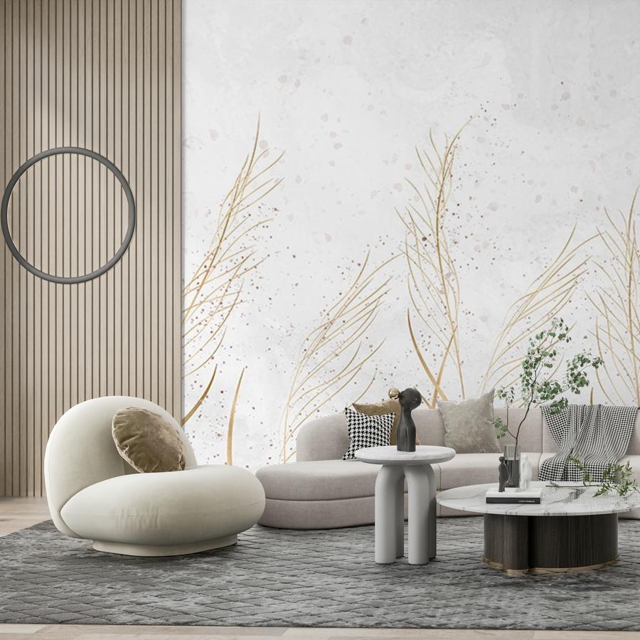 фотообои ветви золотистые 9-2094