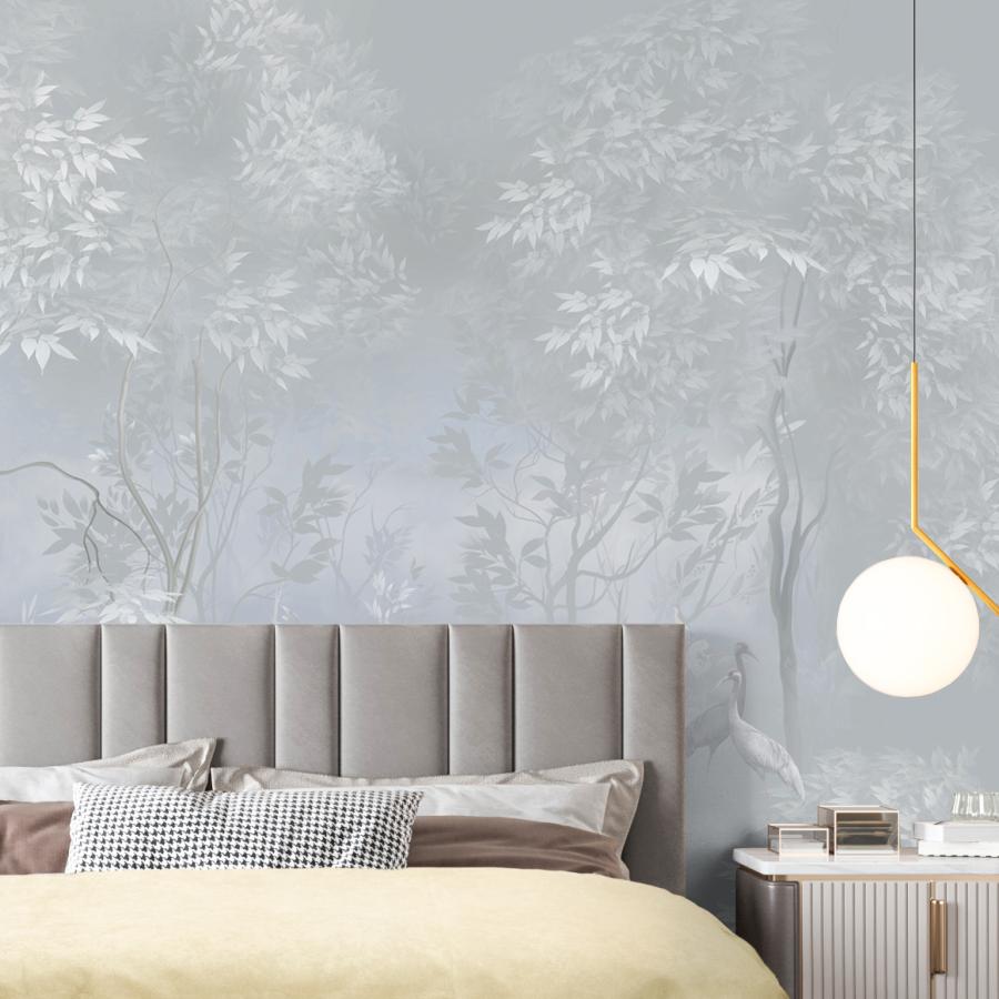 фотообои серебристый лес