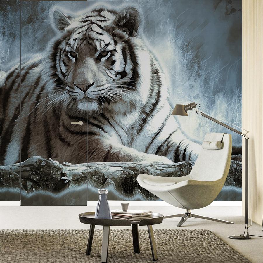 фотообои большой белый тигр 9-2151