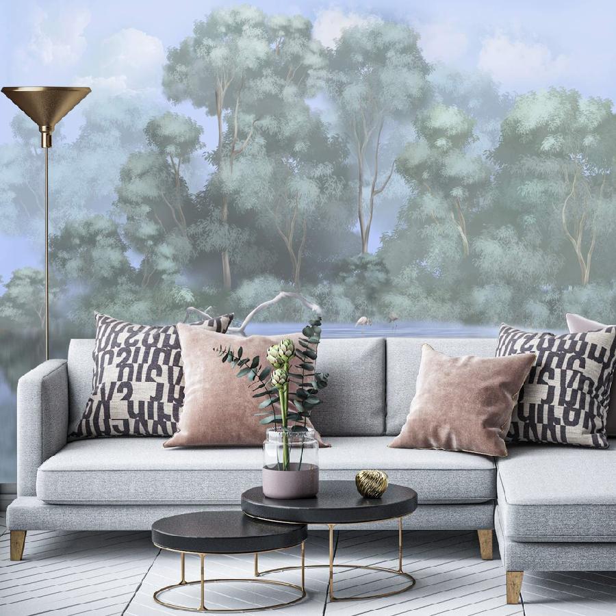 фотообои лес отражение 13-971