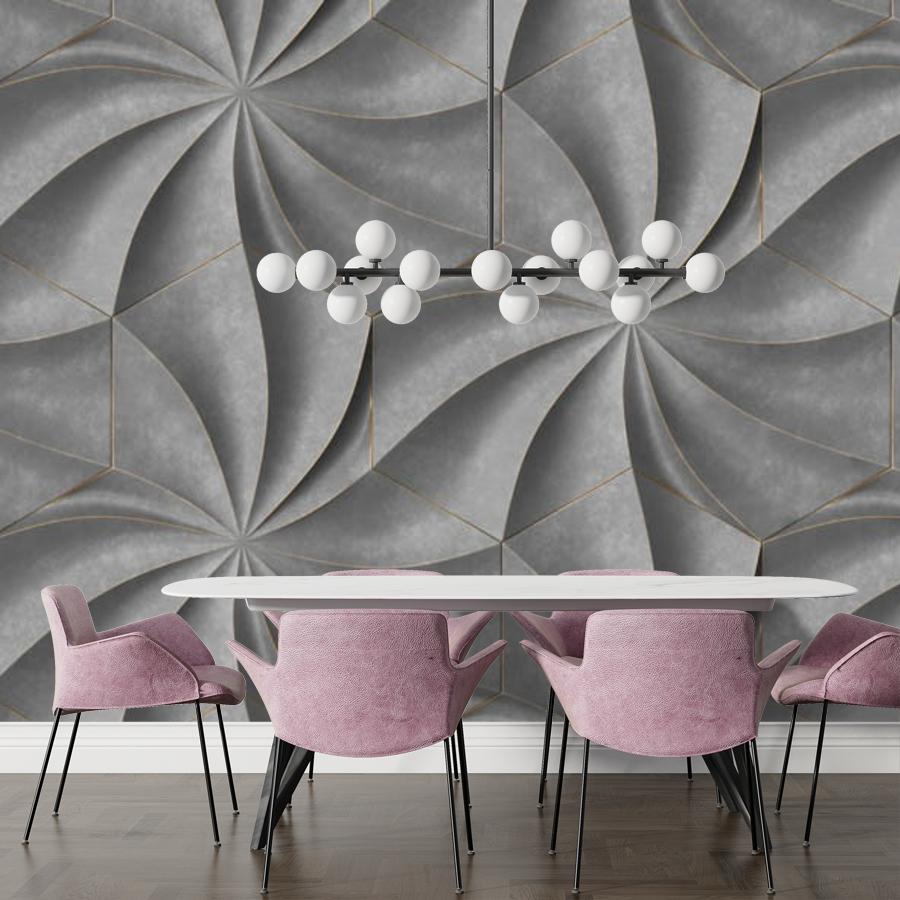 фотообои серые волны 3д 9-1574 фотообои серые волны 3д 9-1574