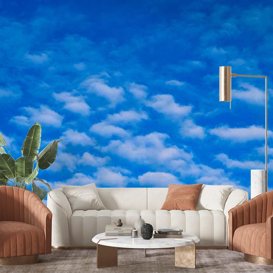 фотообои мелкие облака на синем небе 9-379