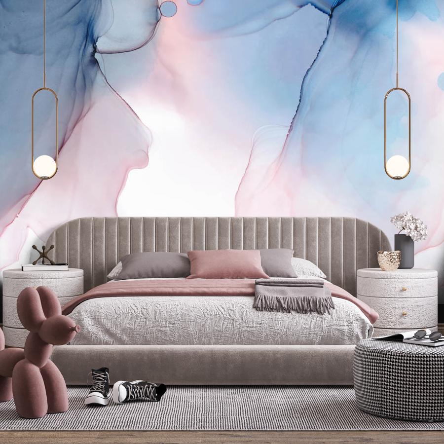 фотообои акварельный голубой фон 9-1543