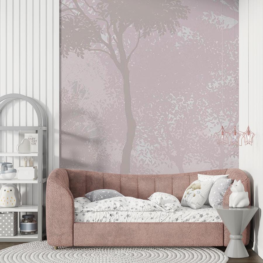 фотообои лес в бежевой дымке 12-1540 фотообои лес в бежевой дымке 12-1540