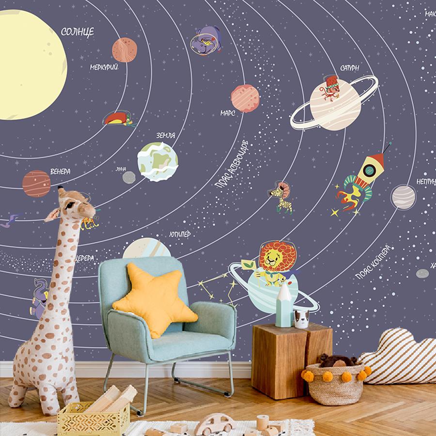 фотообои солнечная система в детскую 14-104 фотообои солнечная система в детскую 14-104