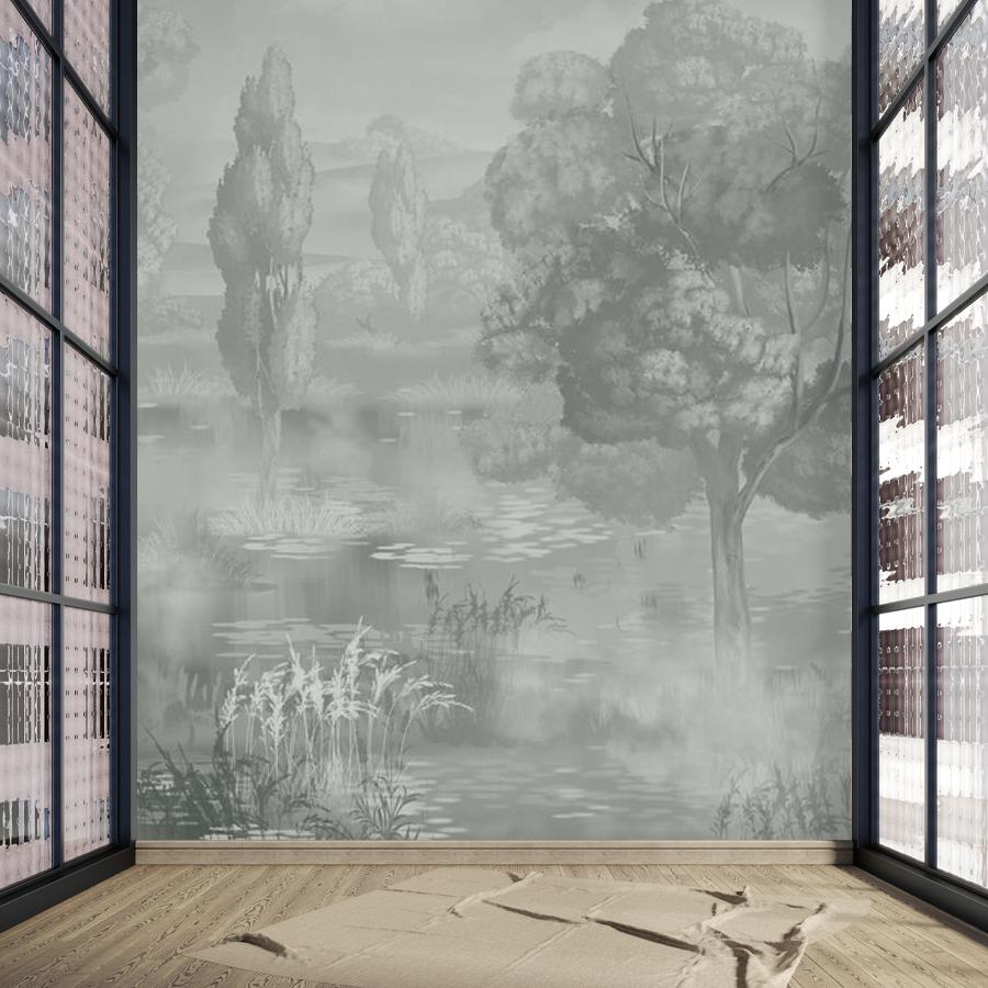 фотообои деревья графитовые 13-1075