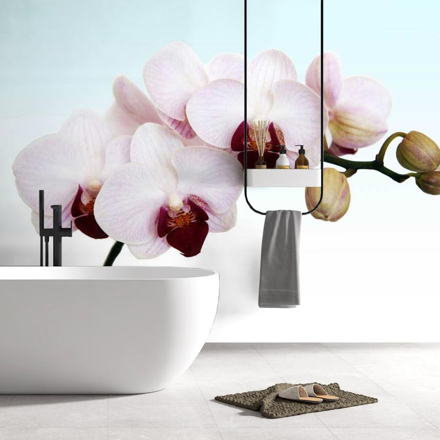 фотообои белая орхидея живописная 10-161