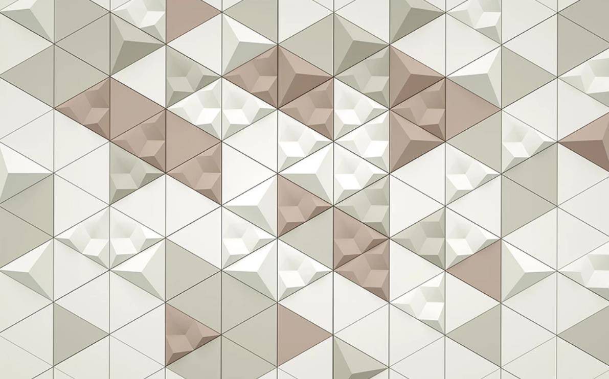 Фотообои Треугольная мозаика 3д