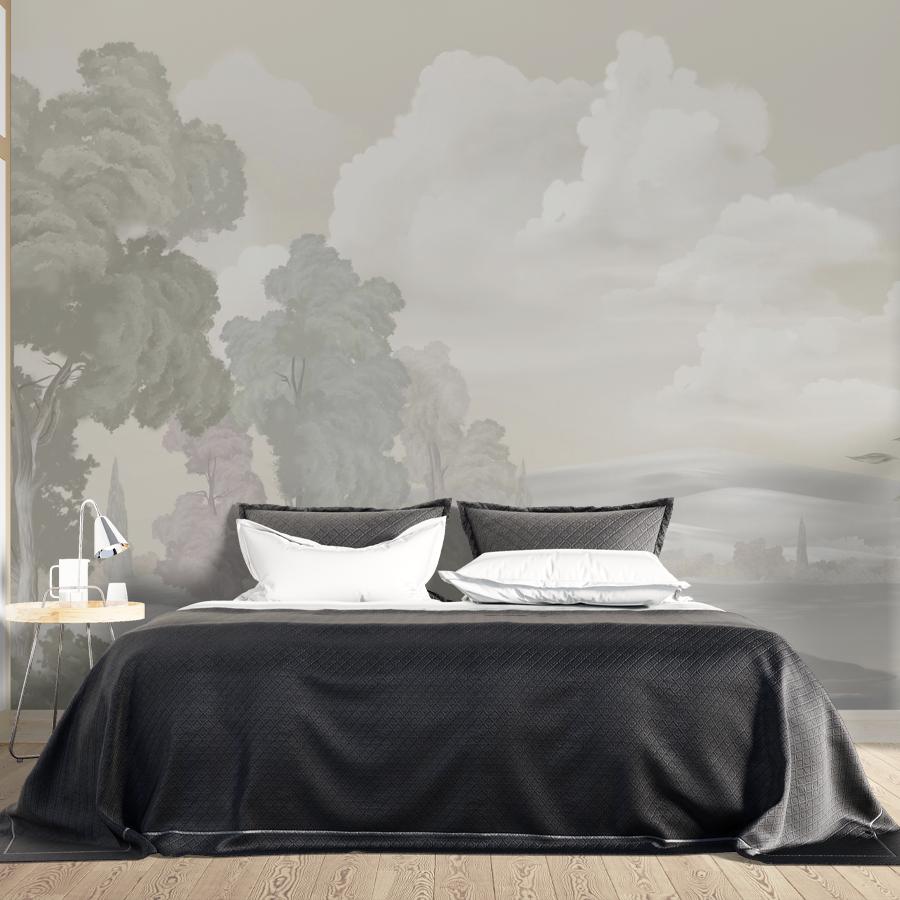 фотообои пейзаж гравюра 13-1115