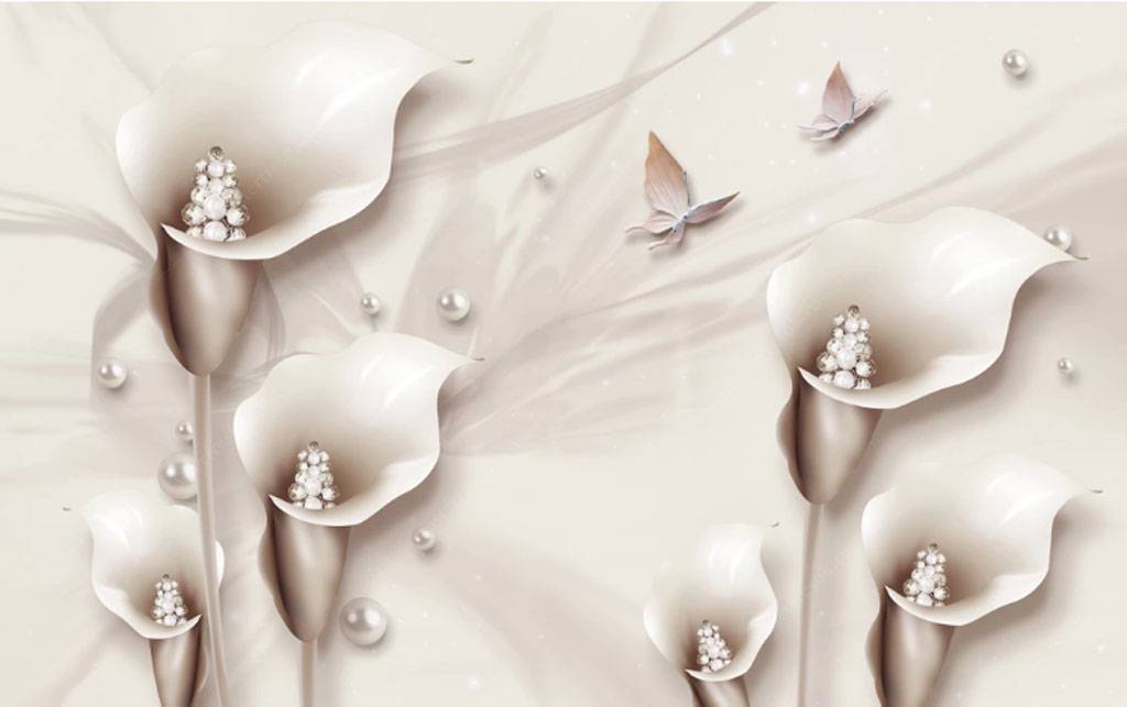 Фотообои Белая водяная лилия