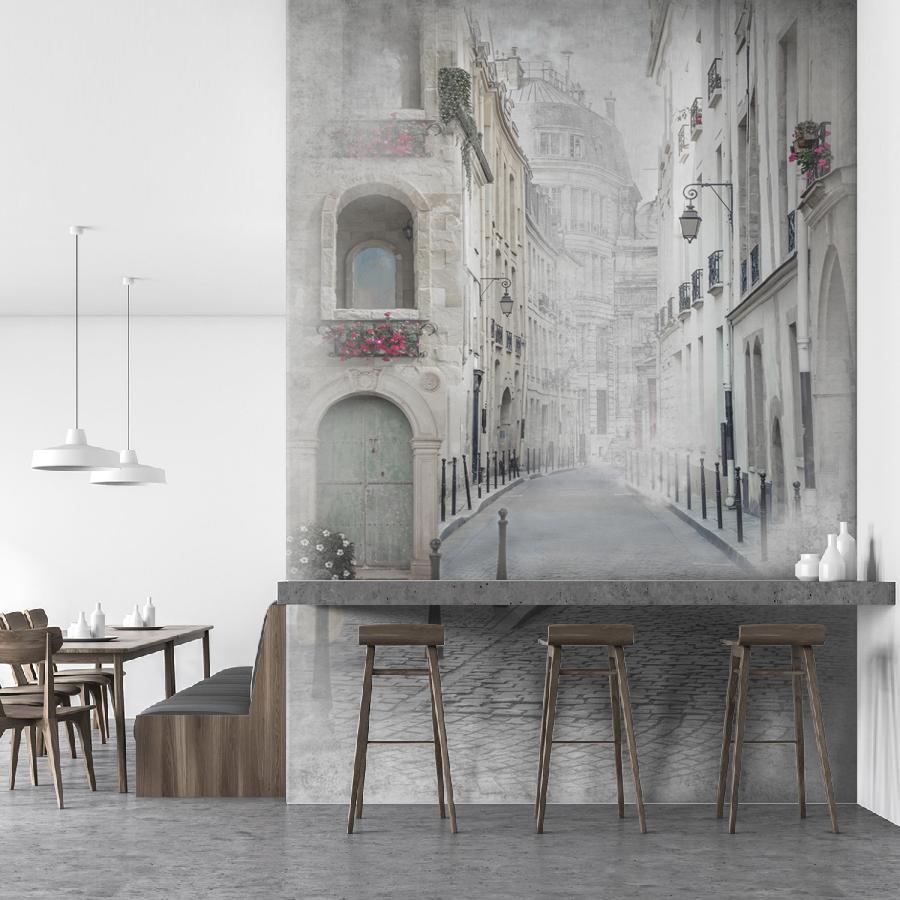 фотообои улочка серая 7-993 фотообои улочка серая 7-993