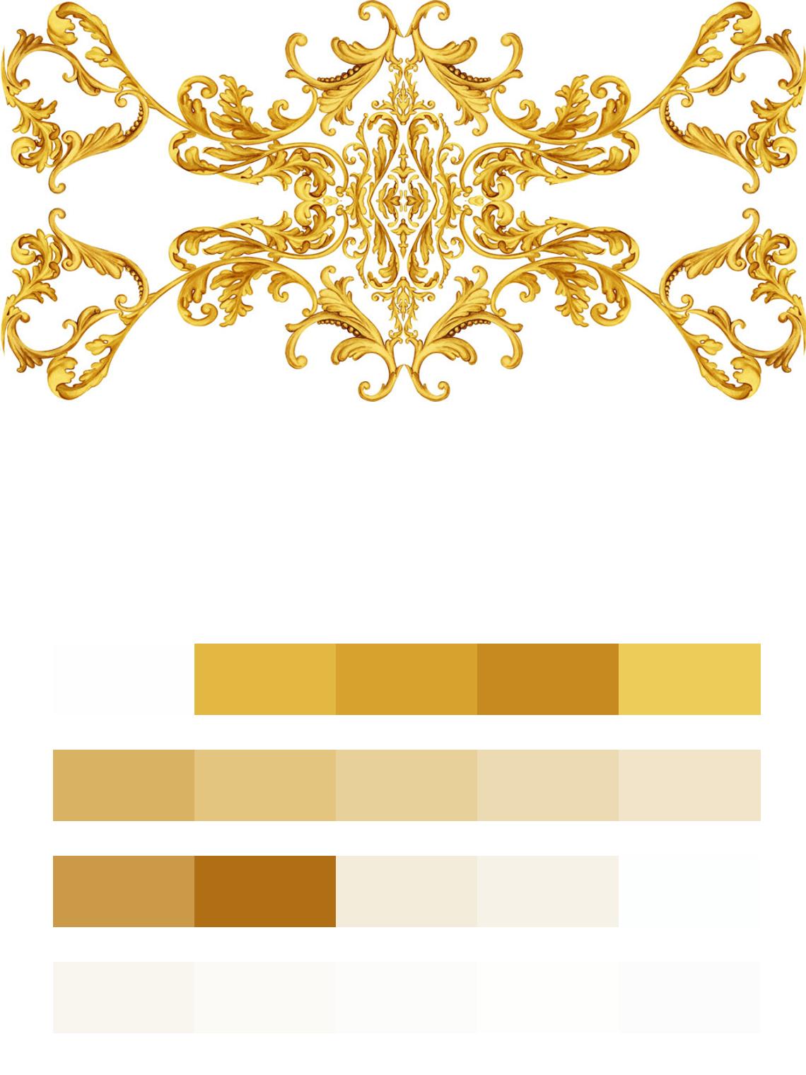 Орнамент золото 2 цвета