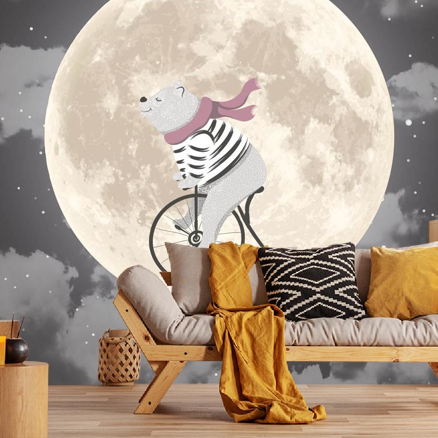 фотообои мишка на луне 14-277 фотообои мишка на луне 14-277