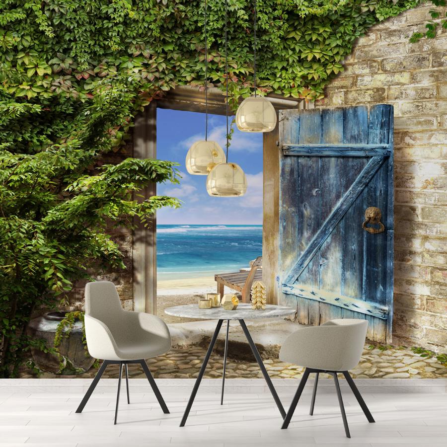 фотообои вход на прекрасный пляж 19-0196