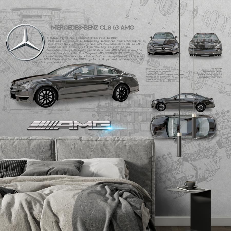 фотообои мерседес бенц cls 63 amg 14-1382