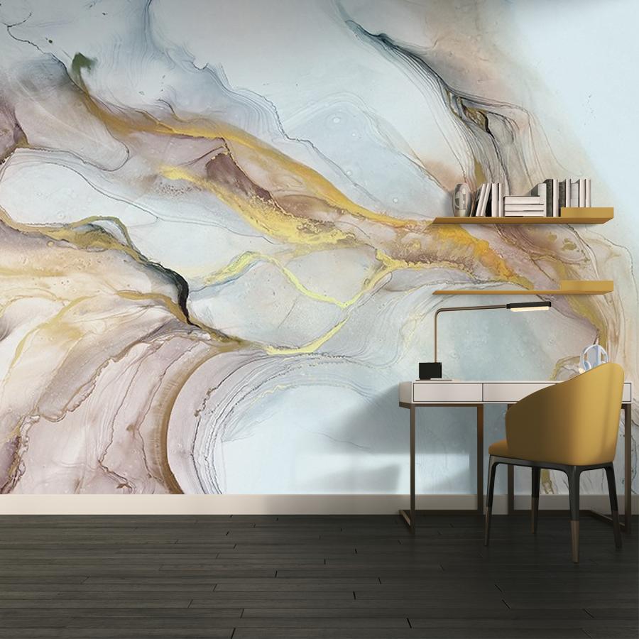 фотообои в спальню розовый мрамор 9-1839