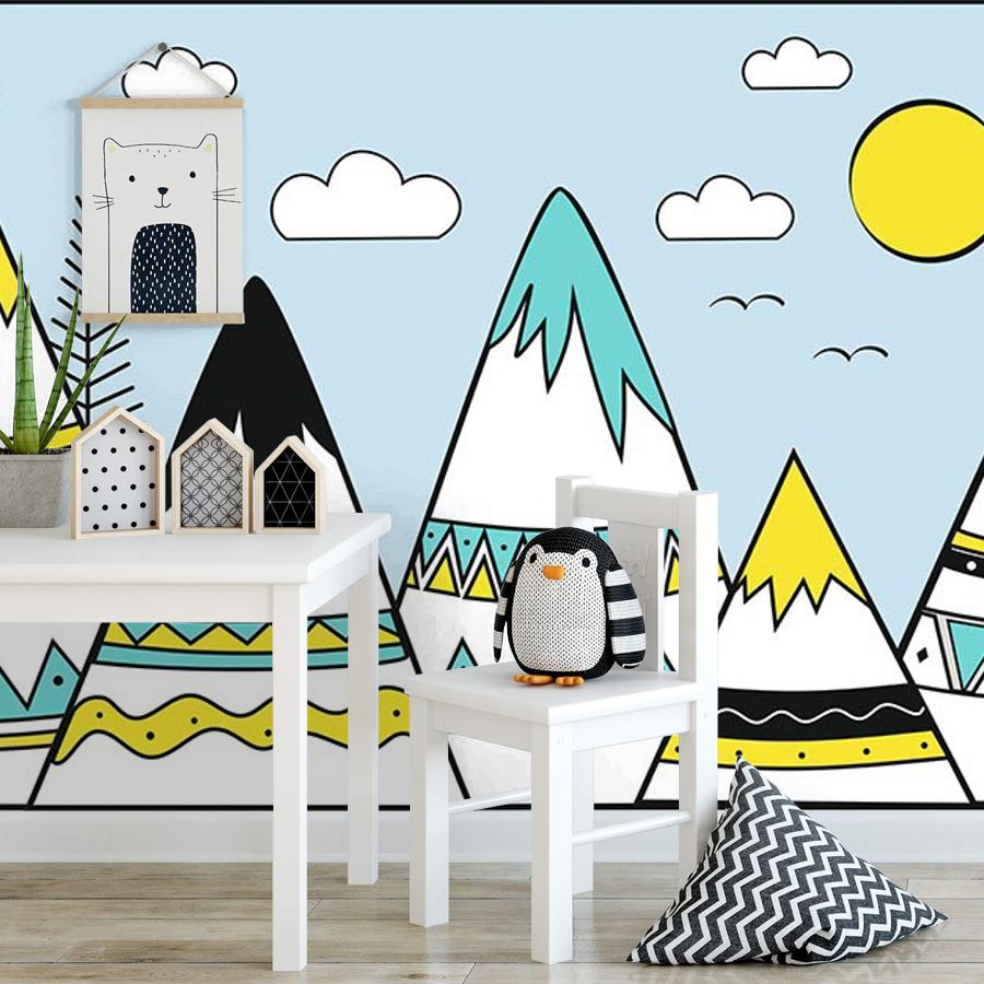 фотообои яркие скандинавские горы 12-1554