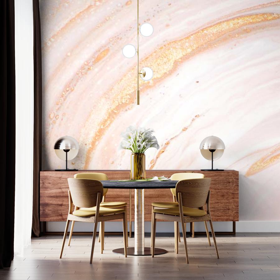 фотообои флюид арт - розовая буря 9-919