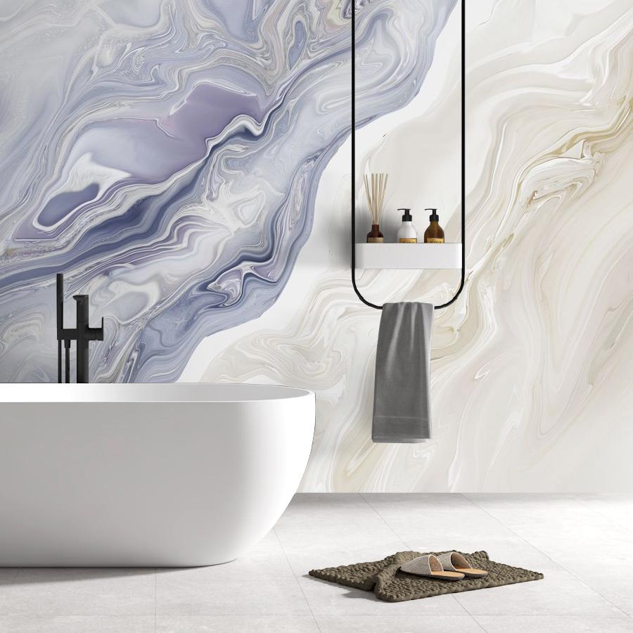 фотообои мрамор белый с разводами 13-565