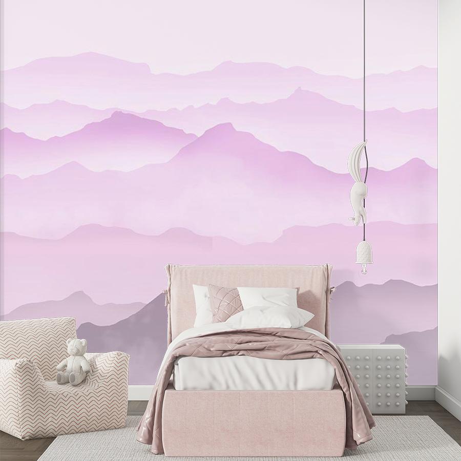 фотообои абстракция горы для девочки 12-1534