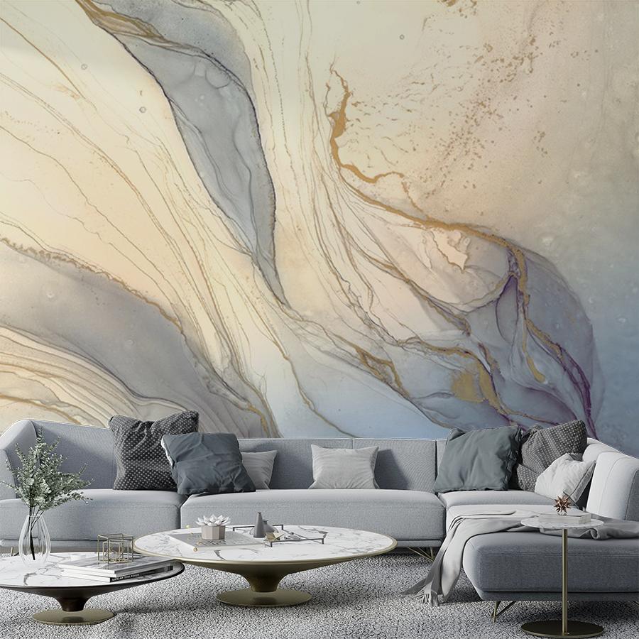 фотообои флюид арт глубокий синий 14-706