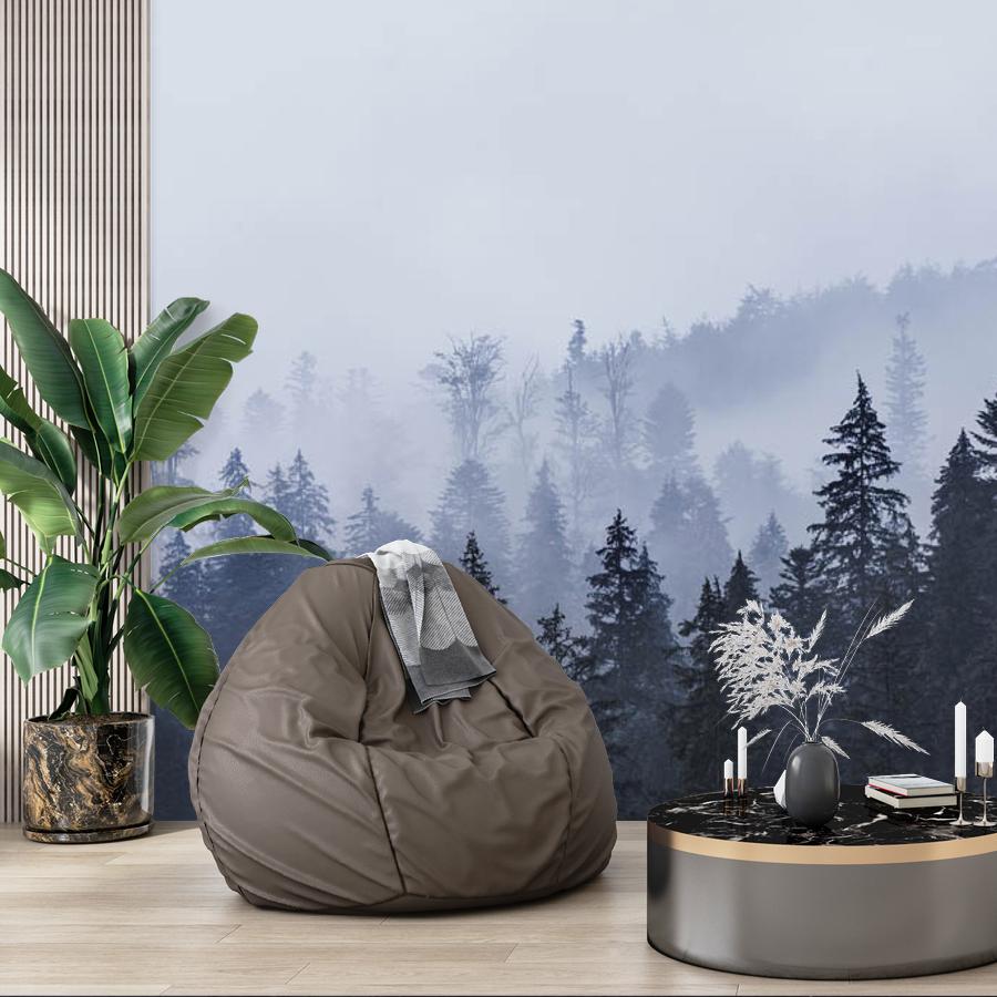 фотообои еловый лес в тумане 9-1170