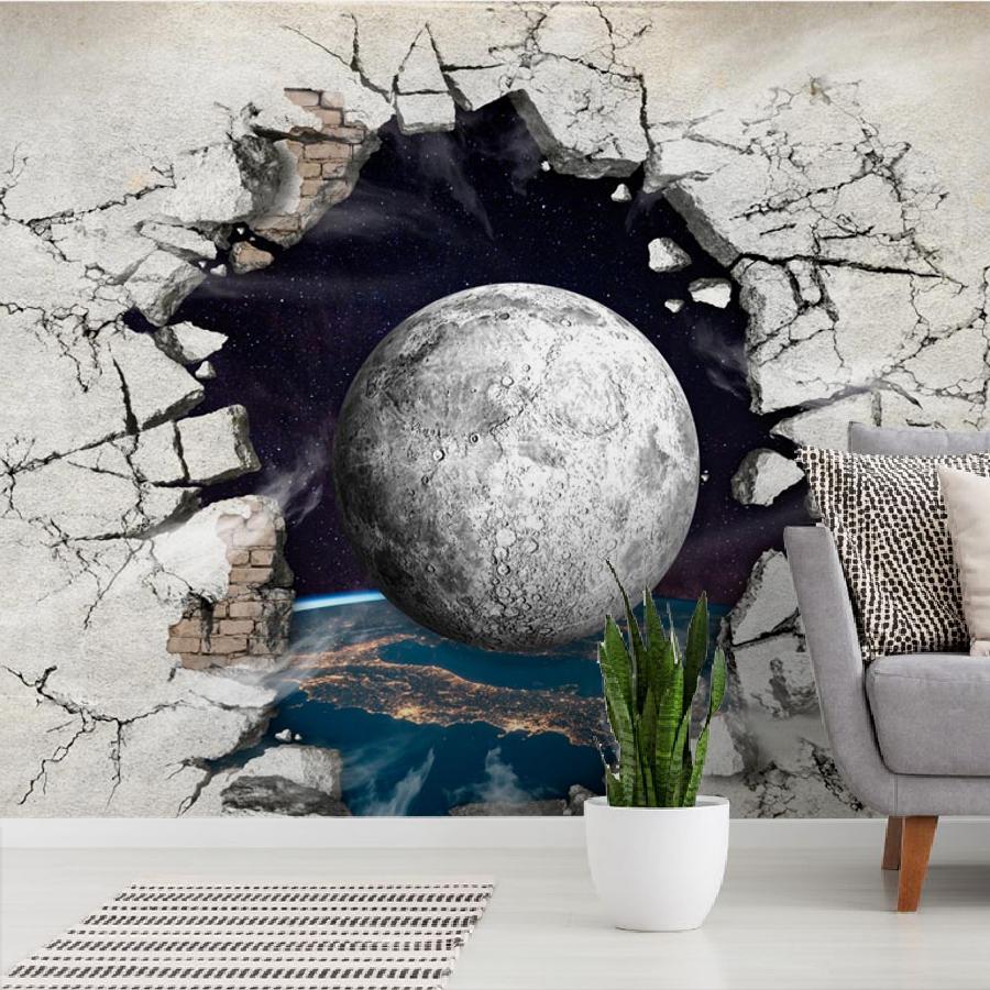 фотообои мяч вылетает из стены 10-547 фотообои мяч вылетает из стены 10-547