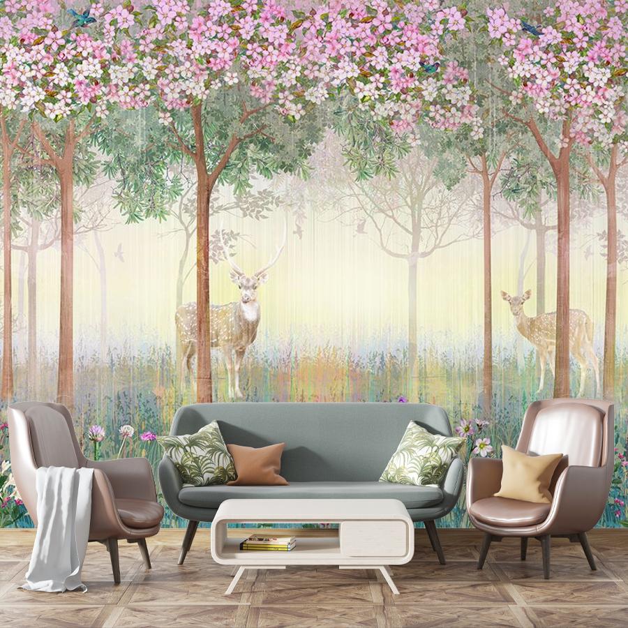 фотообои цветущий сказочный сад 9-1623