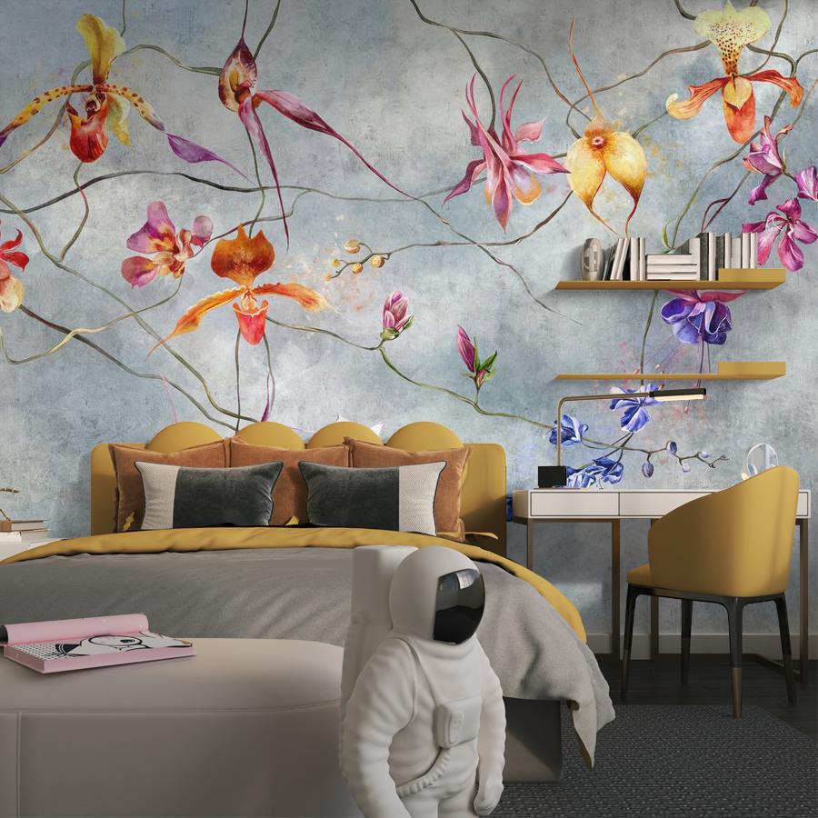 фотообои абстракция цветочная 12-1886