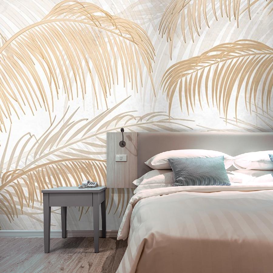 фотообои веточки тонкие золотистые 9-2095