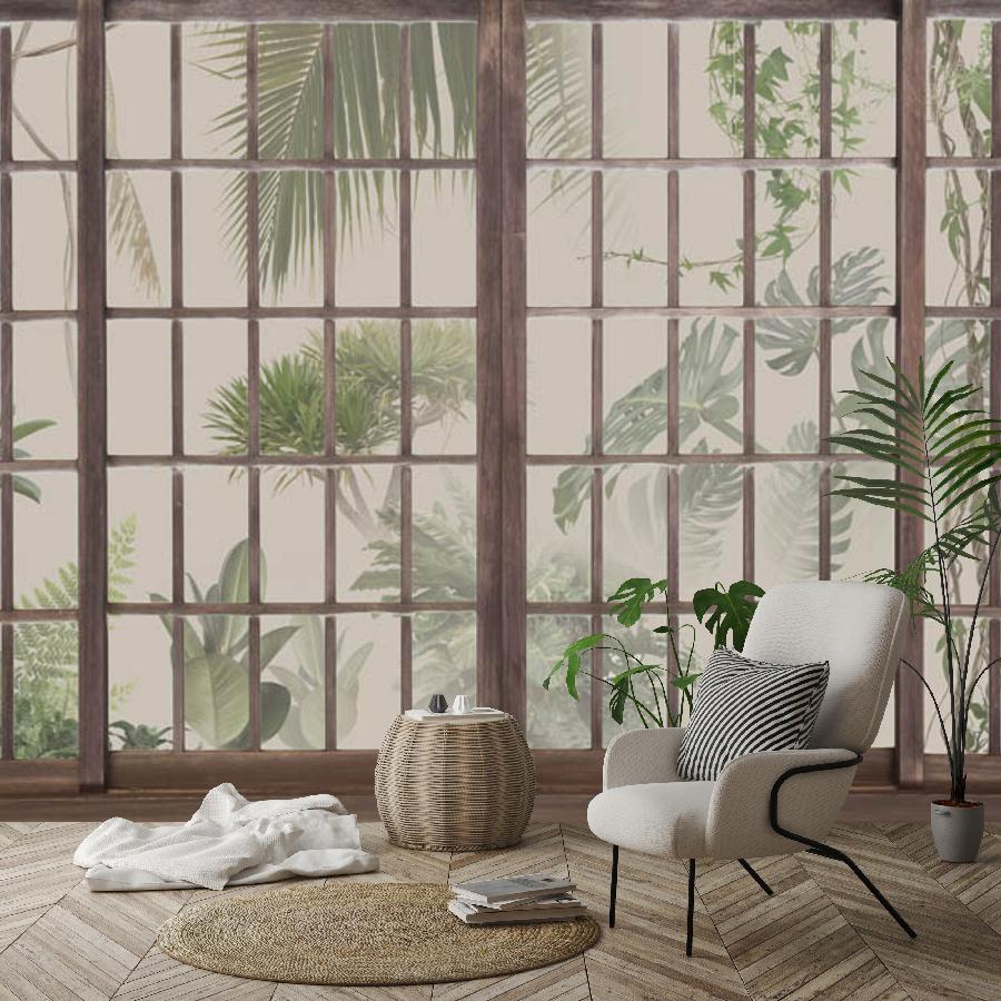 фотообои витражное окно 9-1475