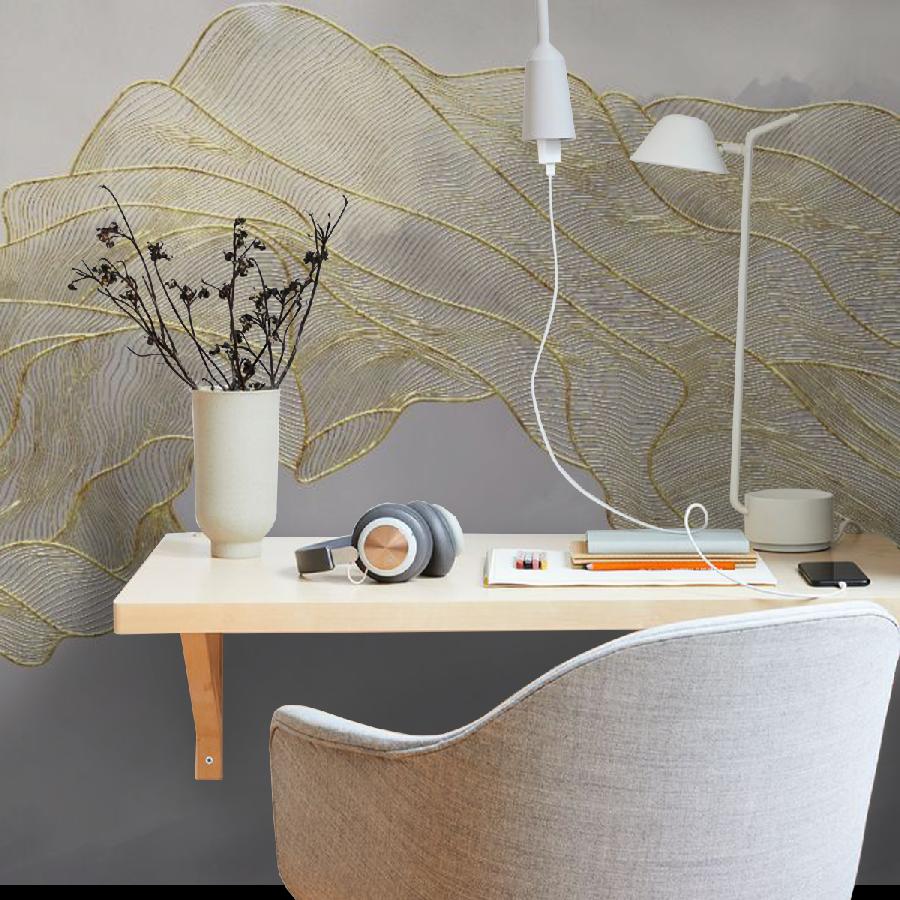 фотообои линии золотистые 14-935