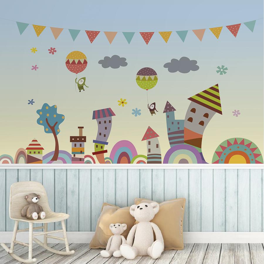 фотообои мультяшный город 14-046 фотообои мультяшный город 14-046