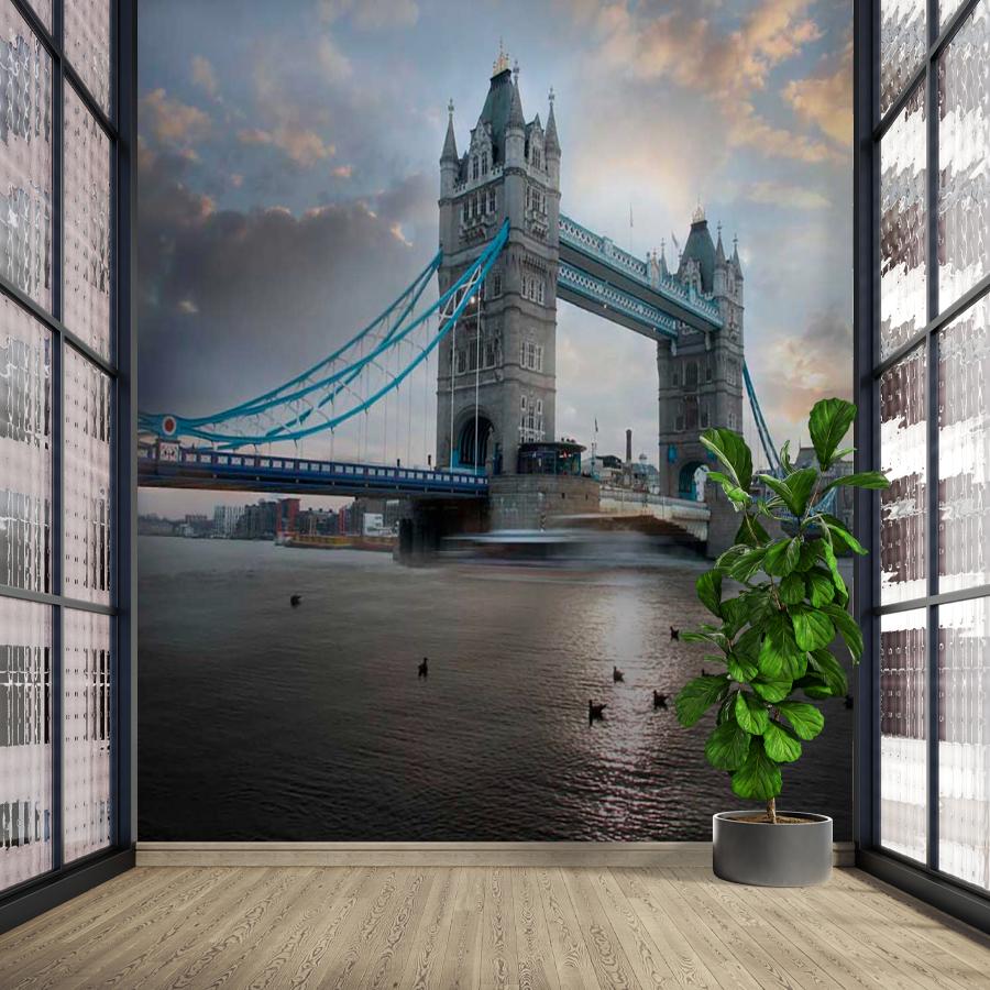 фотообои тауэрский мост в нежных тонах 9-461