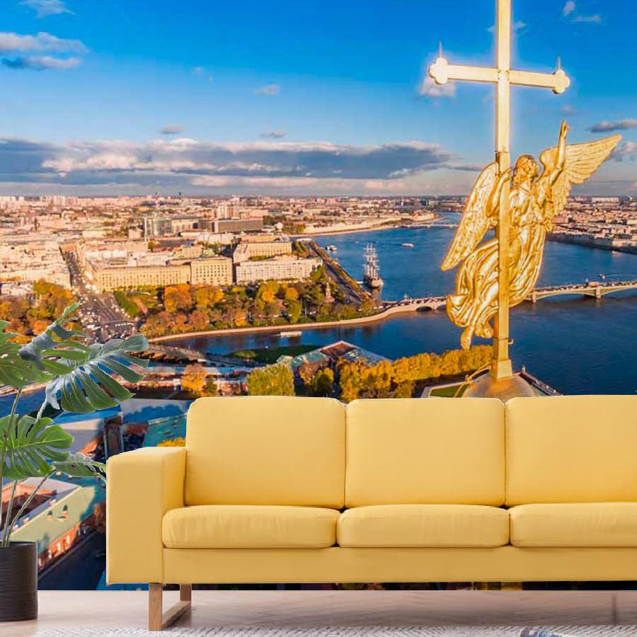 фотообои ангел на шпиле петропавловского собора 9-703