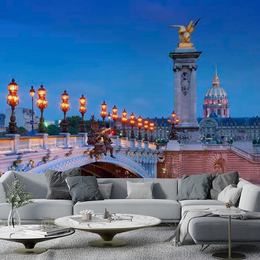 мост в париже с фонарями 9-794