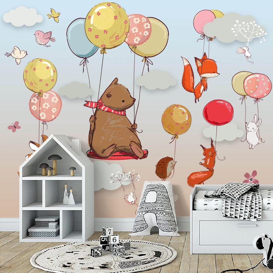 фотообои мишка с друзьями 19-0040