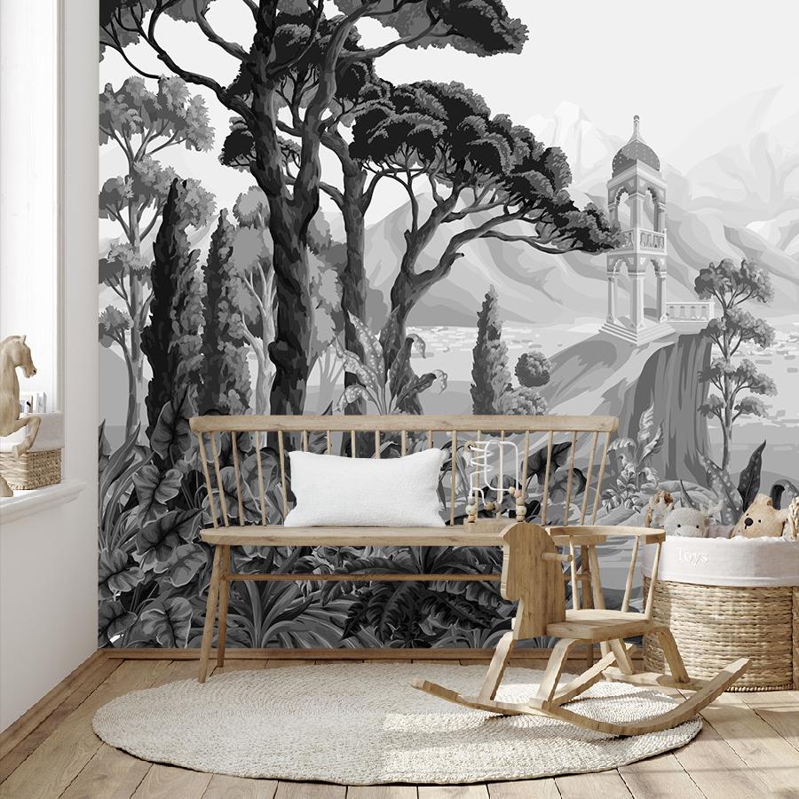 фотообои пейзаж лес 9-1966