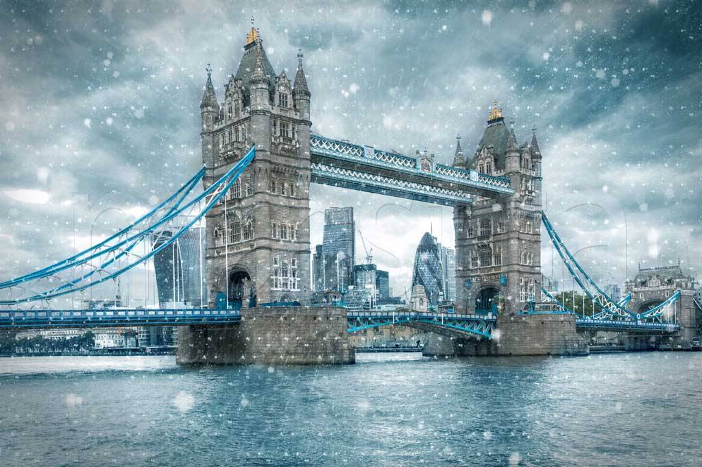 Фотообои Зимний пейзаж Лондона