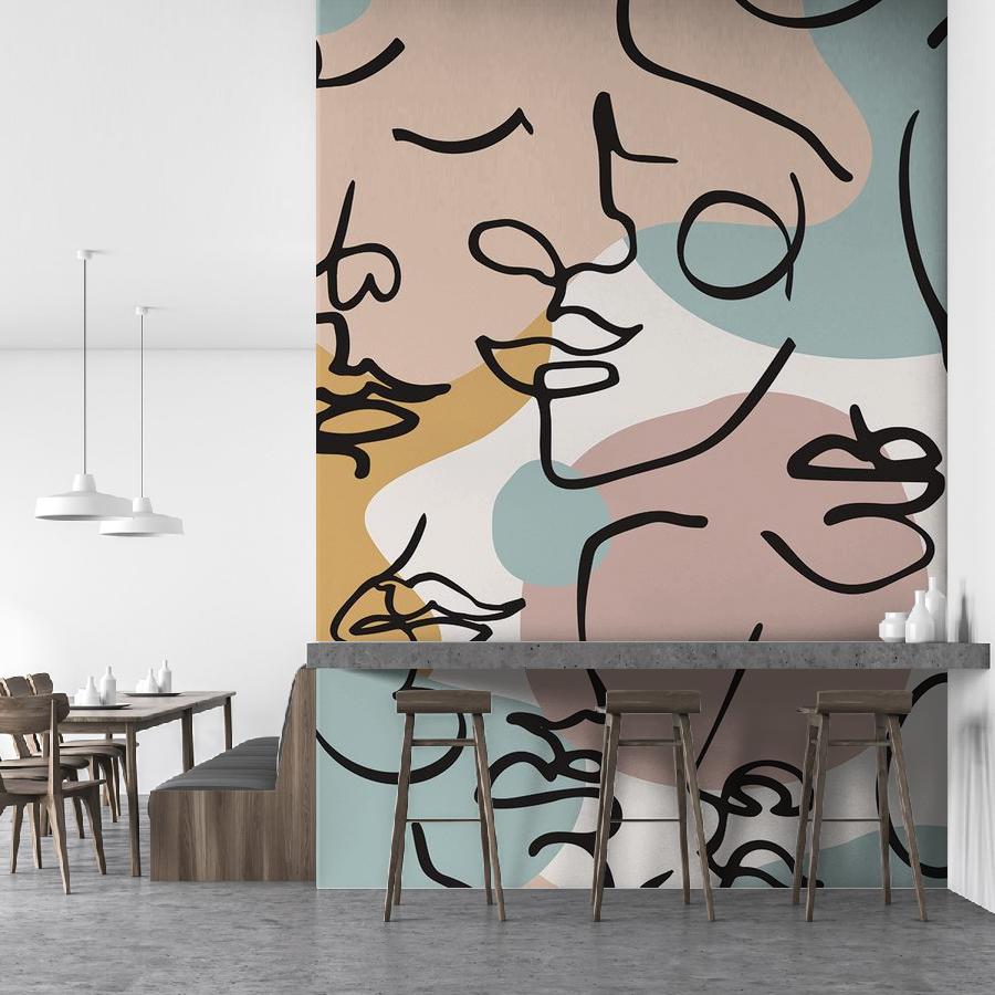 фотообои абстрактный портрет 9-1125 фотообои абстрактный портрет 9-1125