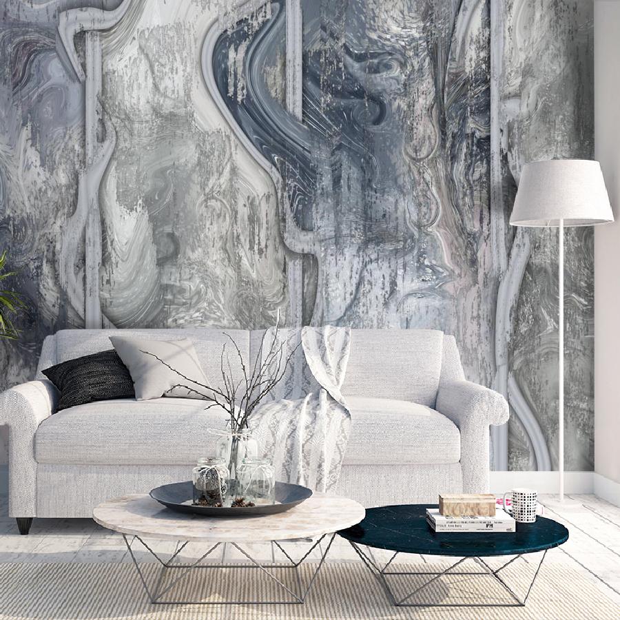 фотообои абстракция из светлых и темных красок 13-878