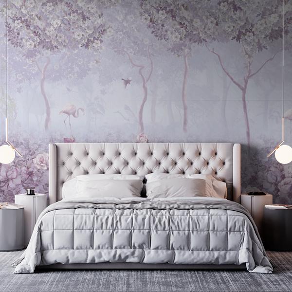 фотообои сиреневый сад 13-124