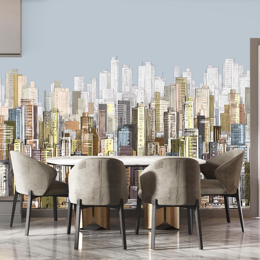 фотообои 3д рисунок город 9-1936