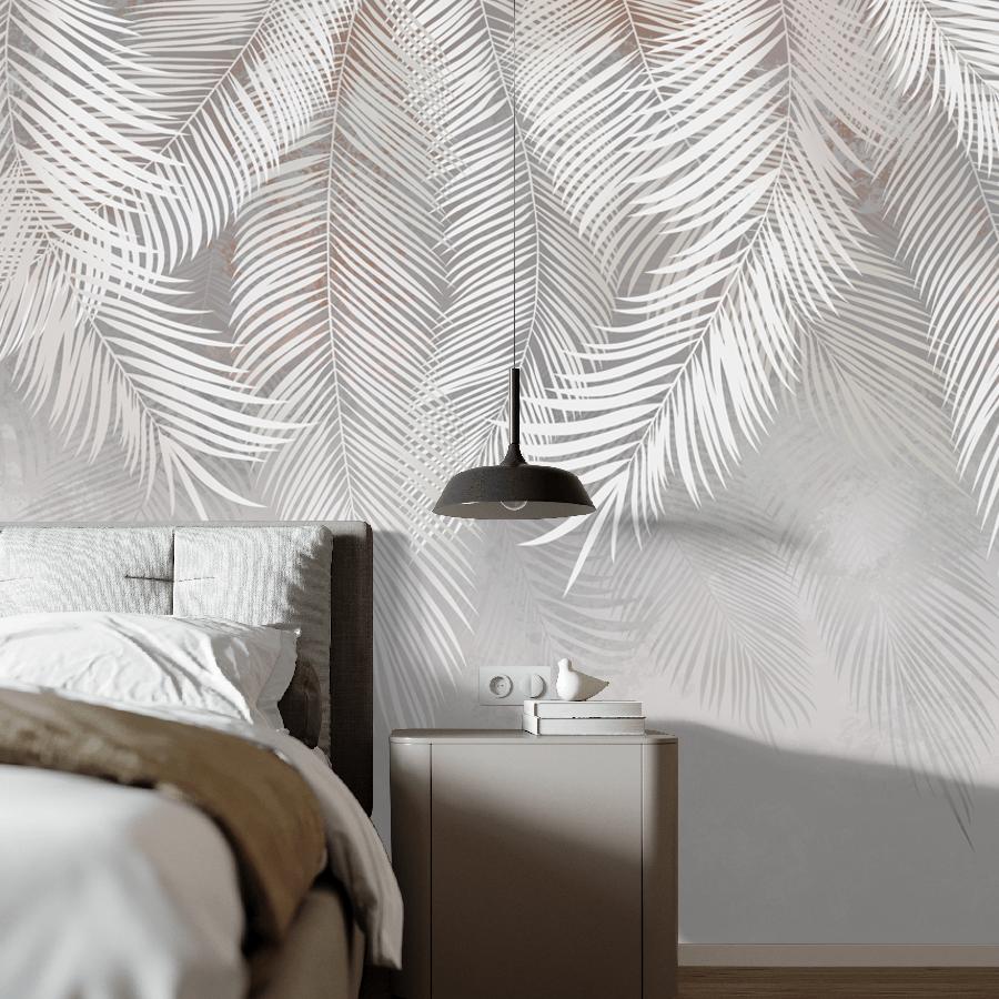 фотообои листья пальмы свисающие вниз 14-376