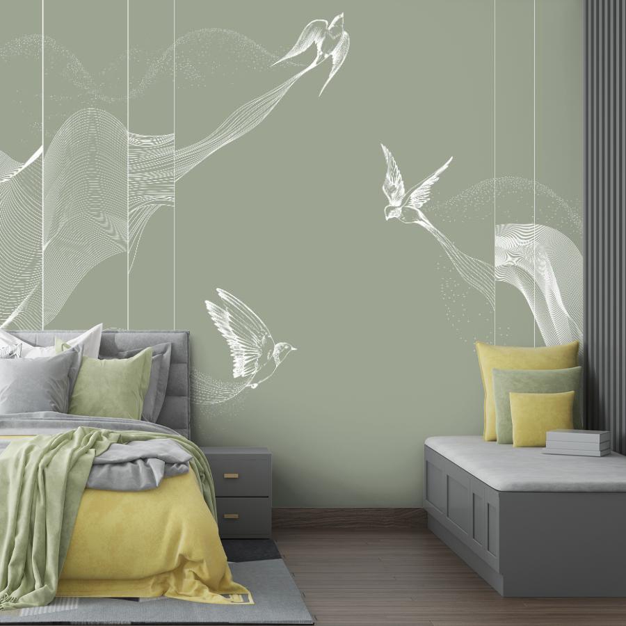 фотообои птицы в кухню 14-1182